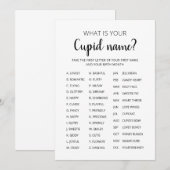 Cupid Name Game Valentijnsdag Party game Kaart (Voorkant / Achterkant)