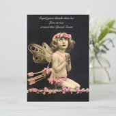 Cupid nodigt je via Cordially uit tot huwelijksuit Kaart (Staand voorkant)