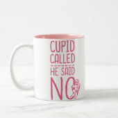Cupid noemde hem NEE Tweekleurige Koffiemok (Links)