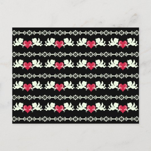 Cupid Pattern Briefkaart (Voorkant)