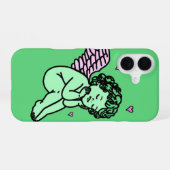 Cupid Pattern iPhone 16 Hoesje (Achterkant horizontaal)