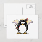Cupid Penguin Briefkaart (Voorkant / Achterkant)