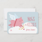 Cupid Pig Activity Classroom Valentijn Briefkaart (Voorkant)