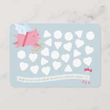 Cupid Pig Activity Classroom Valentijn Briefkaart