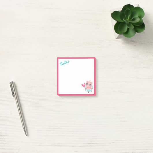 Cupid Pig Post-it Notes (Kantoor)