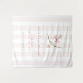 Cupid Pijl Verliefd Bruiloftsborrel Welkom Wandkleed (Voorkant (horizontaal))