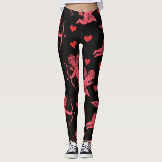 Cupid Pink Leggings (Voorkant)