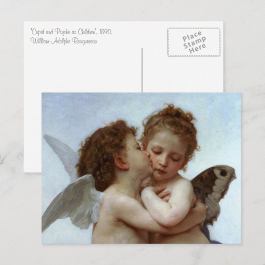 Cupid & Psyche als kind Briefkaart (Voorkant / Achterkant)