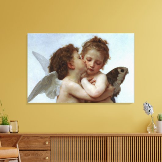 Cupid & Psyche als kind Canvas Afdruk (Insitu (Woonkamer))