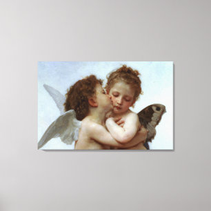 Cupid & Psyche als kind Canvas Afdruk