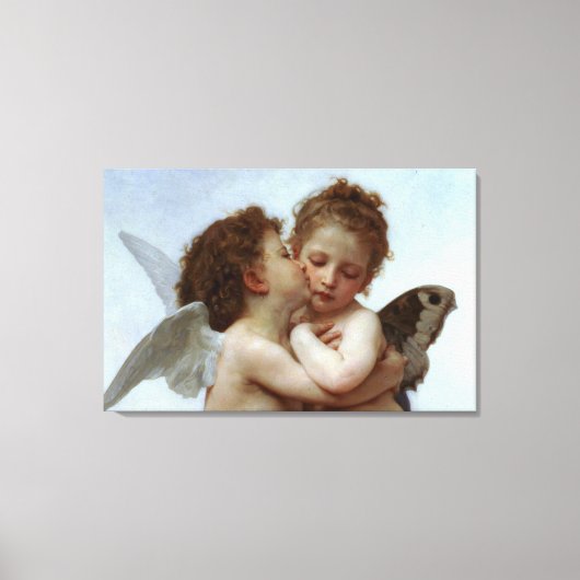Cupid & Psyche als kind Canvas Afdruk (Voorkant)