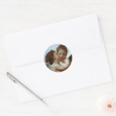 Cupid & Psyche als kind Ronde Sticker (Envelop)