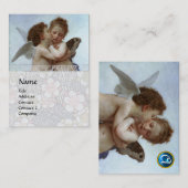 Cupid & Psyche als KinderMONOGRAM-saffier Visitekaartje (Voorkant / Achterkant)