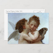 Cupid & Psyche als Valentijn voor kinderen Feestdagenkaart (Voorkant / Achterkant)