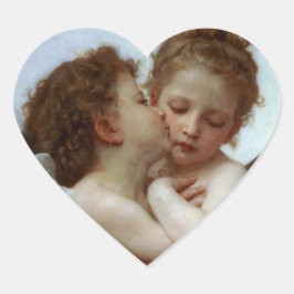 Cupid & Psyche als Valentijn voor kinderen Hart Sticker