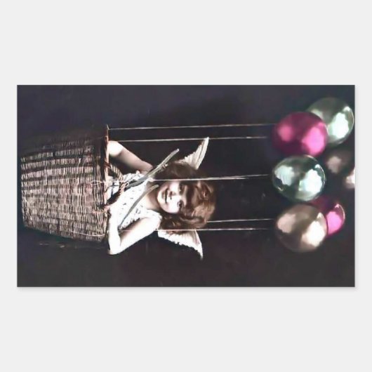 Cupid Rechthoekige Sticker (Voorkant)