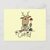 Cupid Reindeer Kerstoverhemden en cadeautjes Feestdagenkaart (Voorkant)