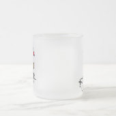 Cupid Reindeer Kerstoverhemden en cadeautjes Matglas Koffiemok (Center)