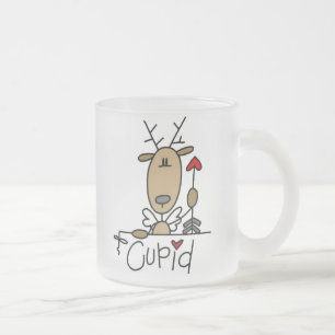 Cupid Reindeer Kerstoverhemden en cadeautjes Matglas Koffiemok
