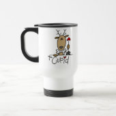 Cupid Reindeer Kerstoverhemden en cadeautjes Reisbeker (Links)