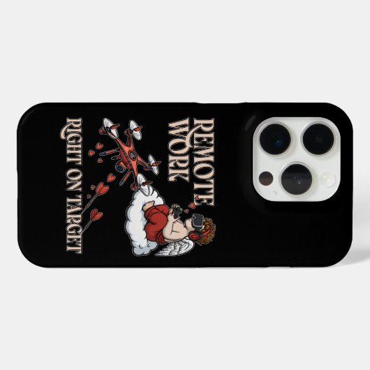 Cupid Remote Work, Valentine’s Day Case-Mate iPhone Case (Achterkant (horizontaal))