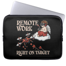 Cupid Remote Work, Valentine’s Day Laptop Sleeve
