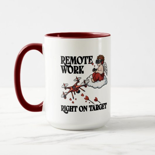 Cupid Remote Work, Valentine’s Day Mok (Links)