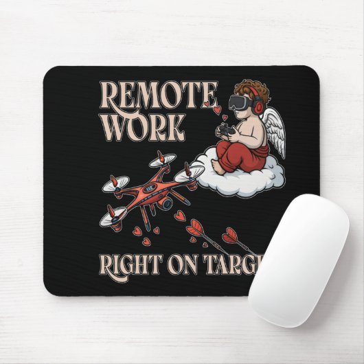 Cupid Remote Work, Valentine’s Day Muismat (Met muis)