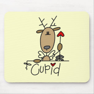 Cupid Rendier Kerst T-shirts en Cadeaus Muismat