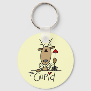 Cupid Rendier Kerst T-shirts en Cadeaus Sleutelhanger