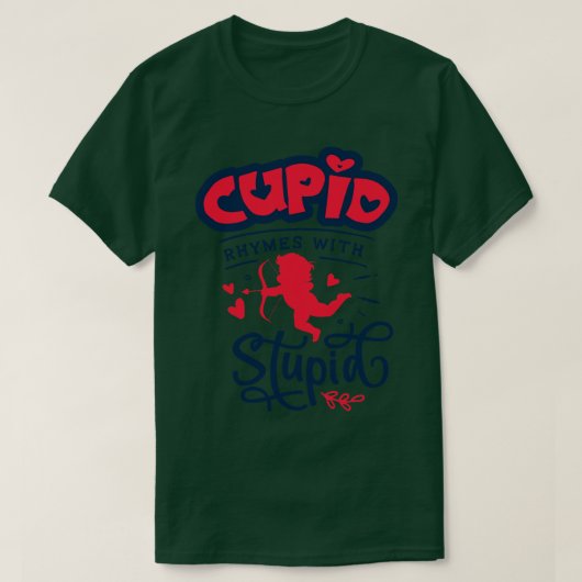 Cupid Rhymes met staar T-shirt (Design voorkant)
