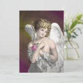  Cupid Romantic Wedding Invitations Kaart (Staand voorkant)
