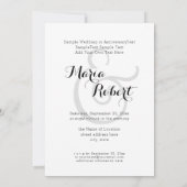 Cupid Romantic Wedding Invitations Kaart (Achterkant)