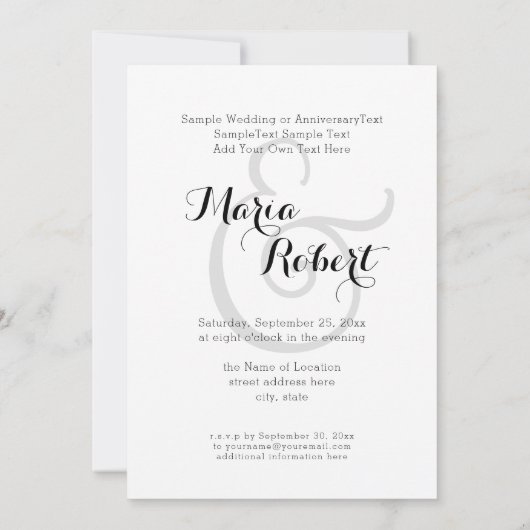  Cupid Romantic Wedding Invitations Kaart (Achterkant)