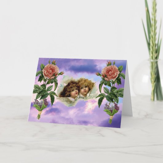 CUPID ROZEN Vouwkaart Kaart (Voorkant)