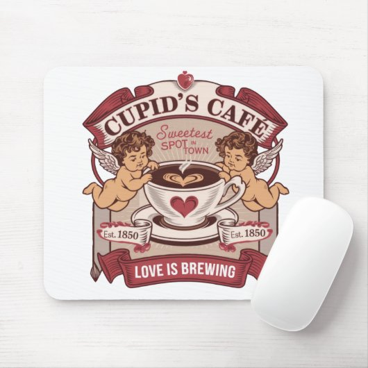 Cupid’s Café Vintage  Muismat (Met muis)