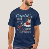 Cupid’s Home Office, Drone Valentine’s Day T-shirt (Voorkant)