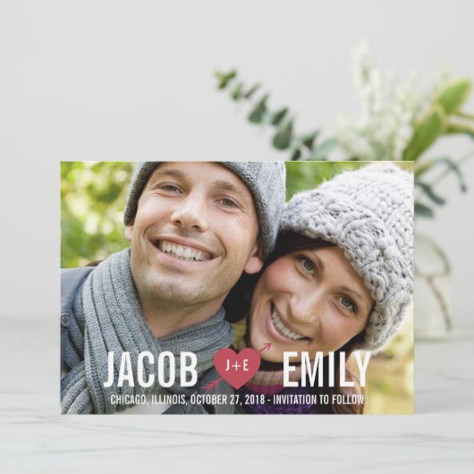 CUPID Save the Date Cards (Staand voorkant)