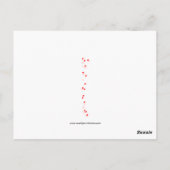 Cupid Sews Heart Valentijn Post Card Briefkaart (Achterkant)