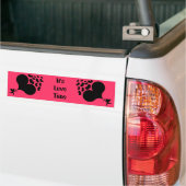 Cupid Shooting Hearts Bumpersticker (Op Truck)