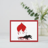 Cupid Shot Down (tegen Valentijn) Kaart (Staand voorkant)