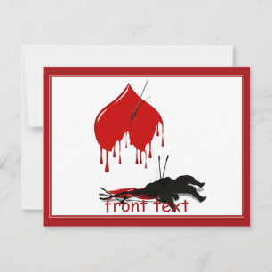 Cupid Shot Down (tegen Valentijn) Kaart