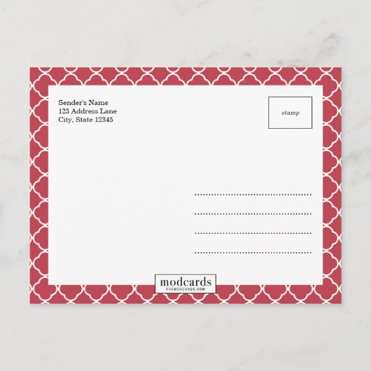 CUPID sparen het Briefkaart van de Datum (Achterkant)