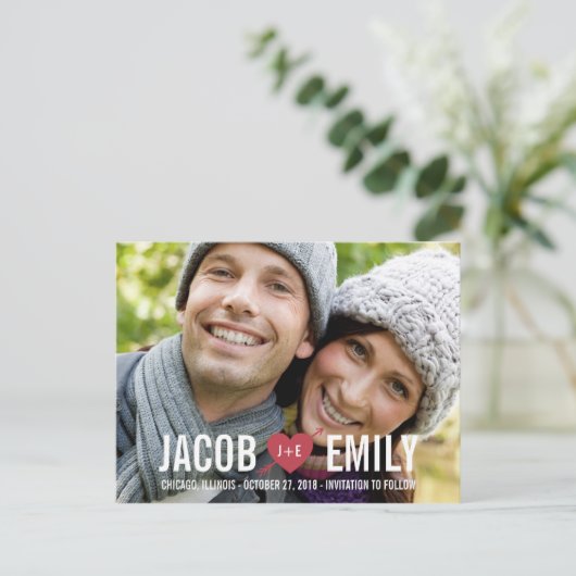 CUPID sparen het Briefkaart van de Datum (Staand voorkant)