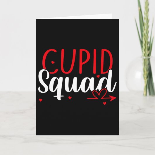 Cupid Squad Hartjes Valentijnsdag Cupids Koppel M Kaart (Voorkant)
