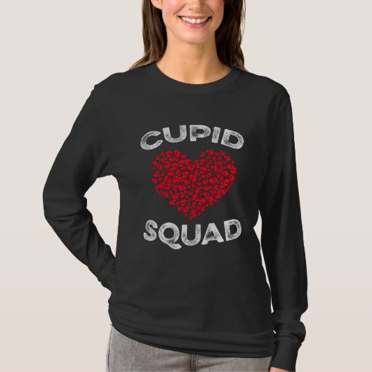 Cupid Squad T Shirt Family and Couples Valentines  (Voorkant)