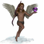 Cupid Staand Fotobeeldje<br><div class="desc">Uit de pagina's van de Griekse mythologie verspreidt Cupid zijn vleugels en schiet zijn pijlen neer die de liefde verspreiden waar hij ook heengaat.</div>