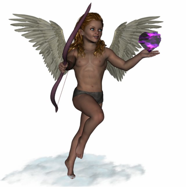 Cupid Staand Fotobeeldje (Voorkant)