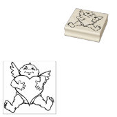 Cupid Stamps Cute Valentijn Stamps Rubberstempel (Gestempeld)