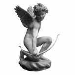 Cupid Statue Staand Fotobeeldje<br><div class="desc">Cupidige geschenken,  kleding,  accessoires,  stropdassen,  kettingen,  taarttoppers en coole unieke Valentijnsdag cadeaus voor elke leeftijd met een beeld van een kast.</div>